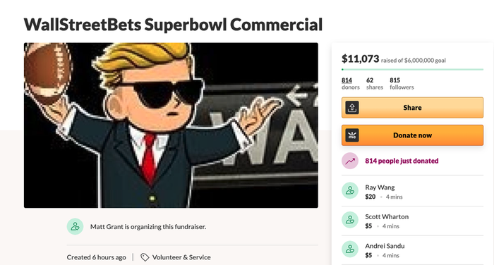 WallStreetBets       6 000 000 $