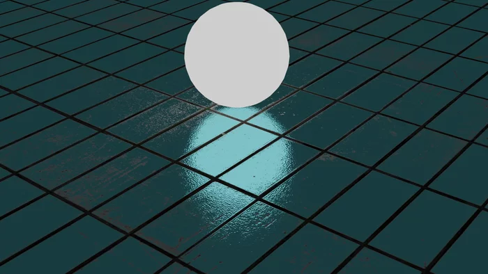 Tile - My, 3D modeling, Blender