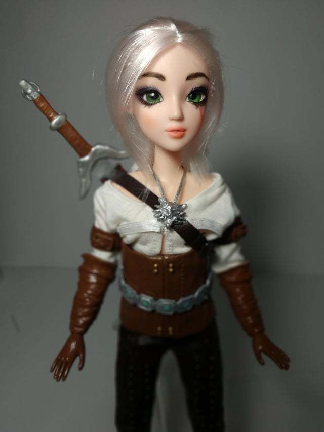 DIY Ciri doll - My, Ciri, Witcher, The Witcher 3: Wild Hunt, Doll, With your own hands, Longpost, Needlework without process