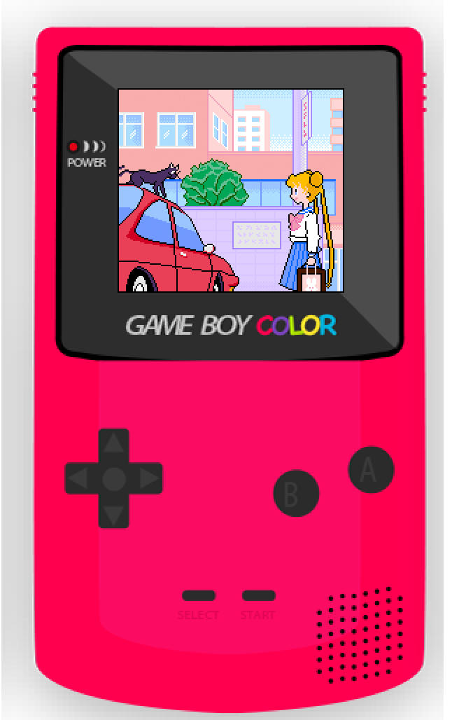 Usagi meets Luna! Sailor Moon game mockup for GBC - My, Pixel Art, Pixel, Gamedev, Games, Sailor Moon, Gameboy, Anime, Drawing, Art, Digital drawing, Longpost