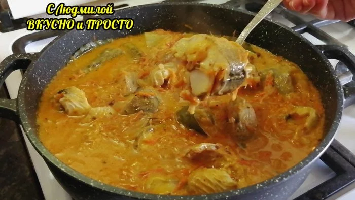 Нежный МИНТАЙ С ОВОЩАМИ в сырно-сливочном соусе на сковороде. Вкуснейший ужин на сковороде за полчаса Еда, Рецепт, Видео рецепт, Кулинрия, Кухня, Рыба, Минтай, Ужин, Вкусно, Лучшее, Обед, Видео, Длиннопост