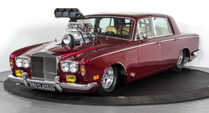 ROLLS-ROYCE превратили в эпатажный драгстер - Авто, Тюнинг, Шоу-Кар, Drag racing, Видео