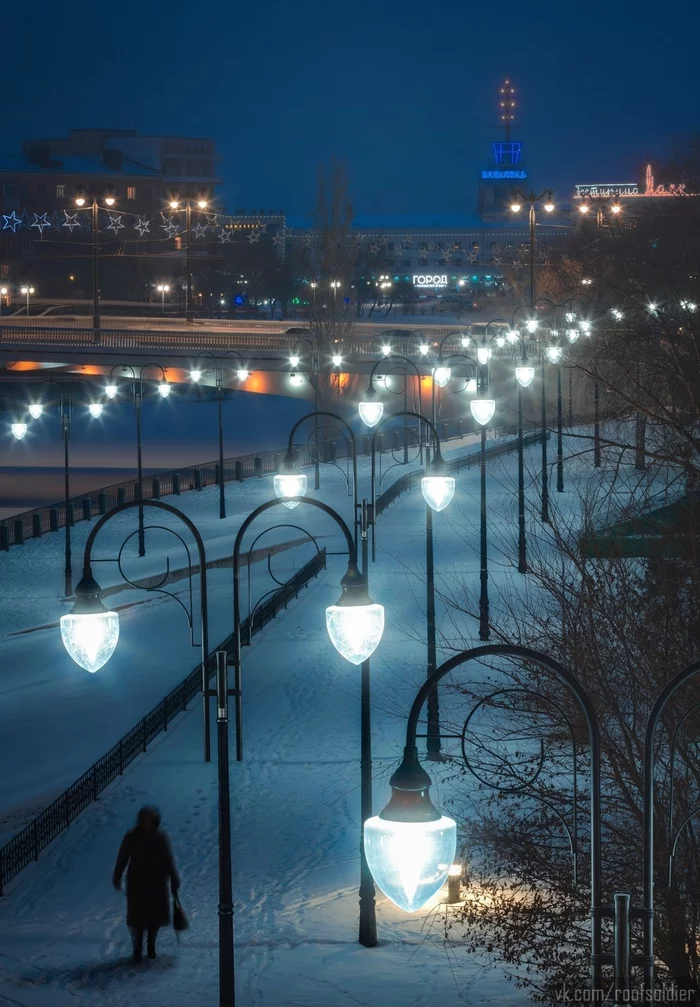 Omsk embankment - My, Omsk, Russia, The photo, Photographer, Alexey Golubev, Siberia, Winter, Architecture, Street photography, Landscape