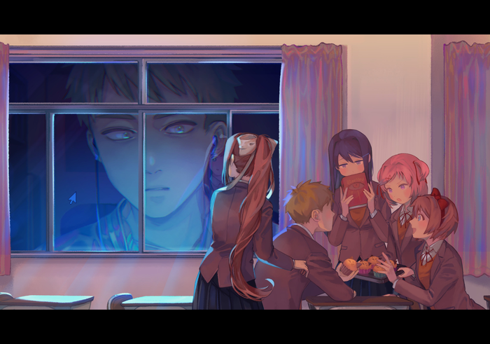 We are trapped [DDLC] , ,  , Doki Doki Literature Club, , , 