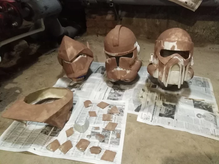 Helmets, helmets and more helmets... - My, Papercraft, Needlework with process, Clones, Overwatch, Star Wars, Helmet, Longpost