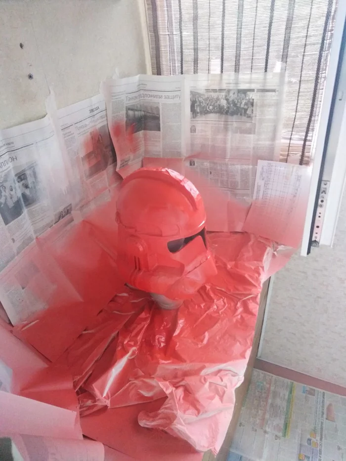 Helmets, helmets and more helmets... - My, Papercraft, Needlework with process, Clones, Overwatch, Star Wars, Helmet, Longpost
