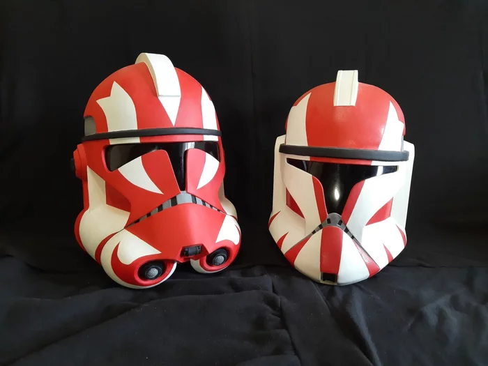 Helmets, helmets and more helmets... - My, Papercraft, Needlework with process, Clones, Overwatch, Star Wars, Helmet, Longpost