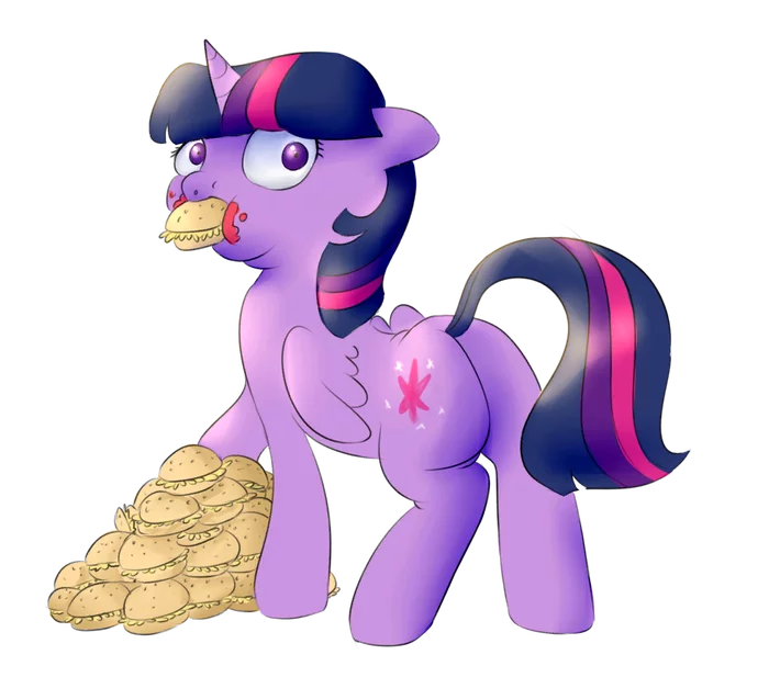 Om nom nom - My little pony, Twilight sparkle, Pucksterv