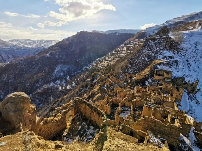 Село Гамсутль, Дагестан - Моё, Дагестан, Гамсутль, Село, Горы, Снег