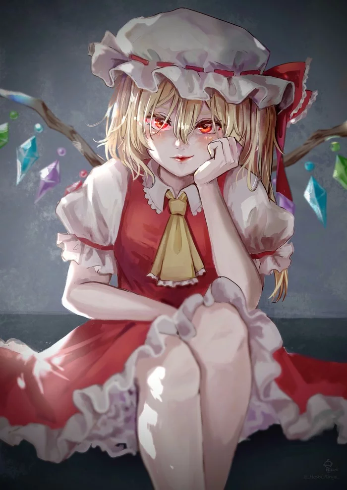 Flandre - Touhou, Flandre scarlet, Art, Anime, Games, Realism, Real Life