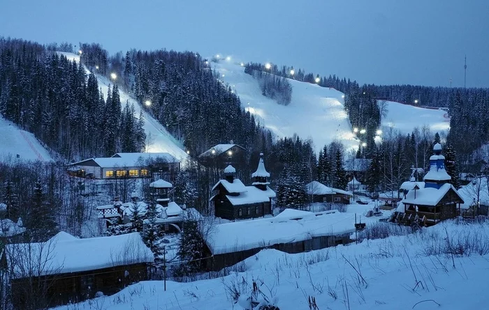 Arinina Mountain and Chusovaya River History Park - Chusovaya River, Ural, Perm Territory, Winter, Duss, Chusovoy, Ural mountains, Snow, Landscape, The photo