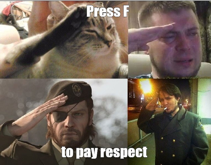           -   .   65 .Press F   , , , , , Press F to pay respects