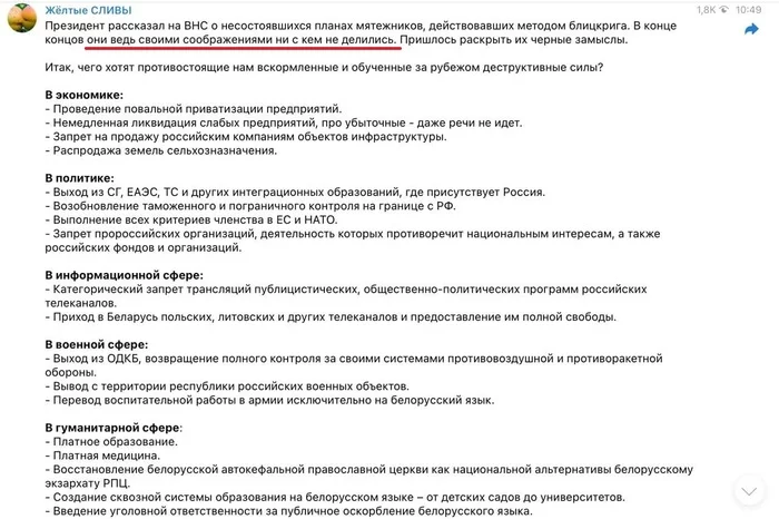 Программа оппозиции, за которую ей столько достается, придумана властью - Протесты в Беларуси, Республика Беларусь, Политика, Александр Лукашенко