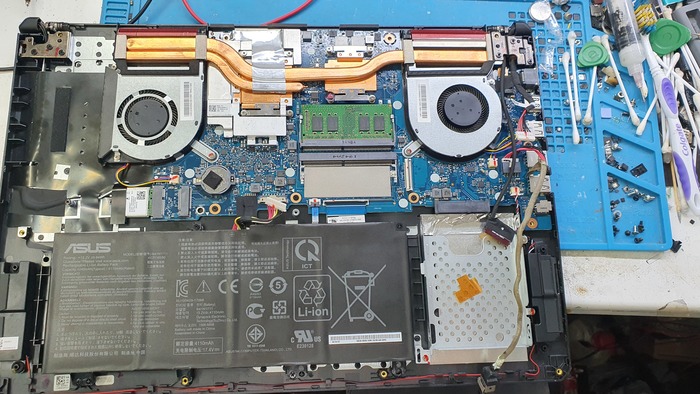 Asus FX705D после самостоятельной чистки и Partsdirect Asus, Ноутбук, Видео, Длиннопост