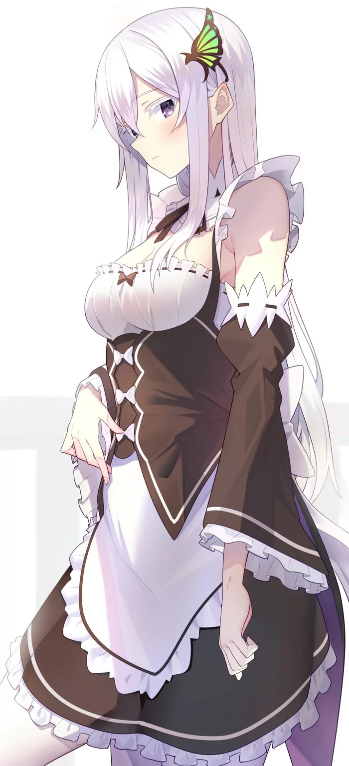 Maid Echidna - Re: Zero Kara, Echidna, Anime art, Anime, Housemaid, Longpost