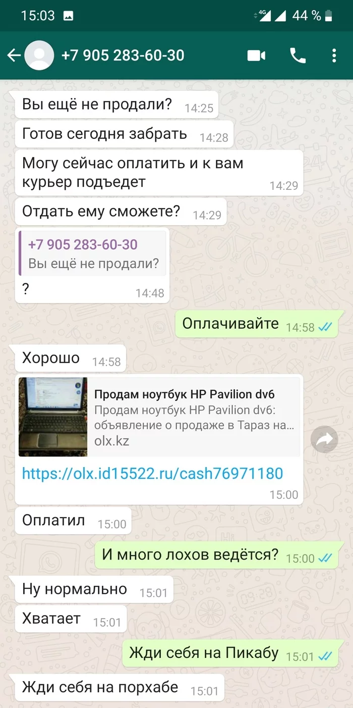 И меня не минула чаша сия - Моё, Интернет-Мошенники, Olx, Мошенничество, Длиннопост, Негатив