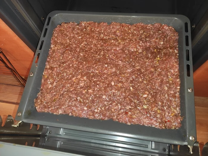 Meat pastille - My, Meat, Homemade sausage, Oven, Longpost, Recipe, Cooking