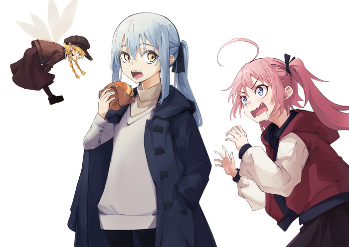  , , Anime Art, Rimuru Tempest, , , Milim Nava, Tensei shitara slime datta ken, Ramiris, 