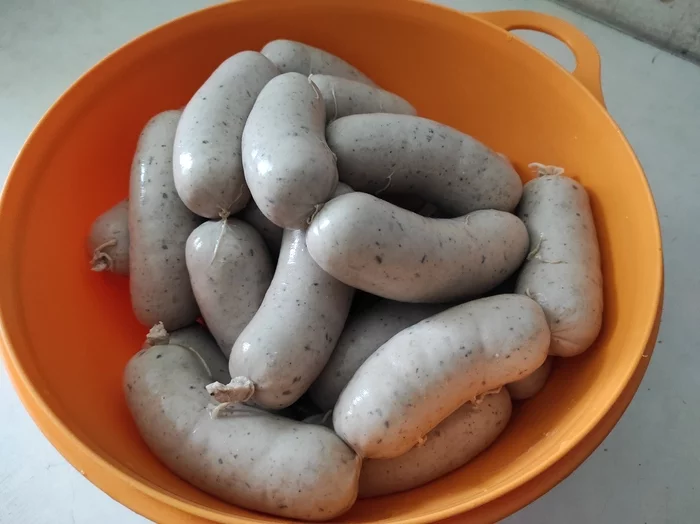 Sausages for frying with cream - My, Sausage, Grill, Recipe, Longpost, Homemade, Cooking