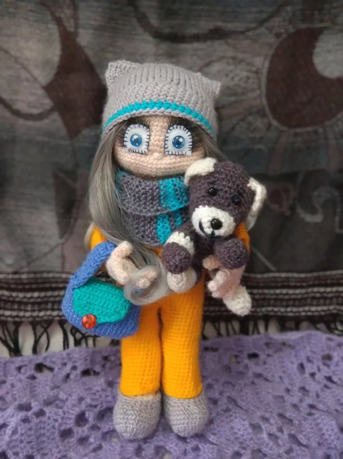 Interior dolls - My, Doll, Knitted toys, Crochet, Hobby, Interior doll, Knitting, Frame dolls, Handmade dolls, Longpost, With your own hands, Needlework without process