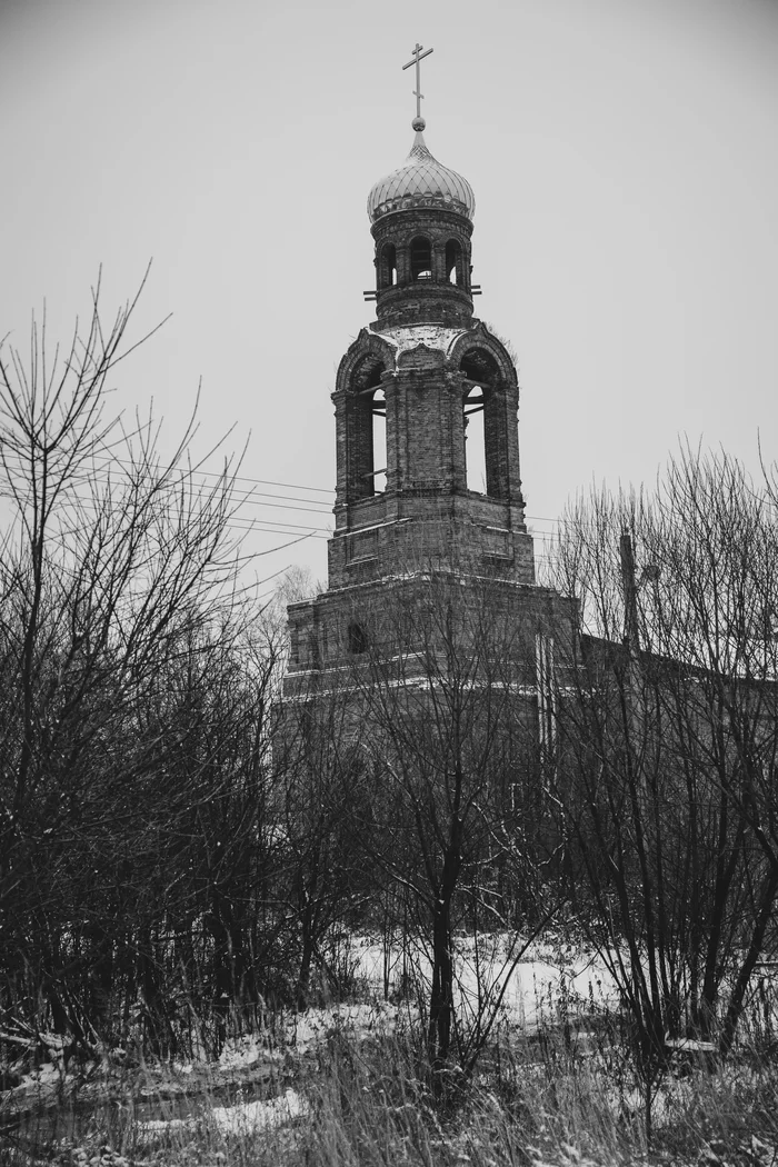 Untitled - My, Moscow region, Winter, The photo, Black and white photo