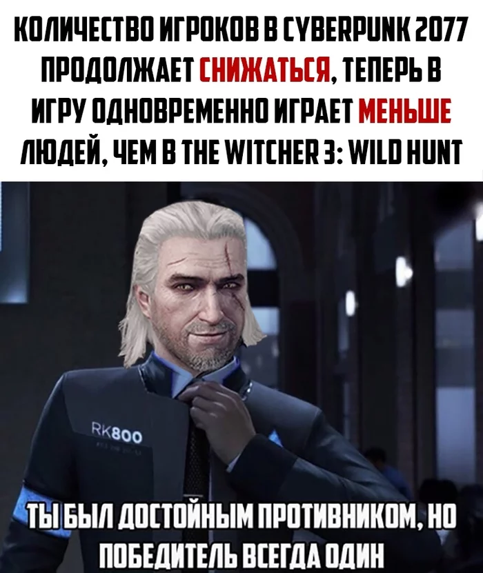 Winner - Witcher, The Witcher 3: Wild Hunt, Detroit: Become Human, Cyberpunk 2077, Online, Steam, Comparison