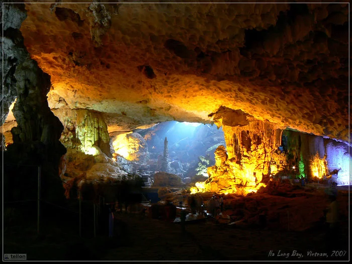 Caves of Halong Bay - My, Caves, Vietnam, Ha Long, Backlight, Travels, sights, Longpost