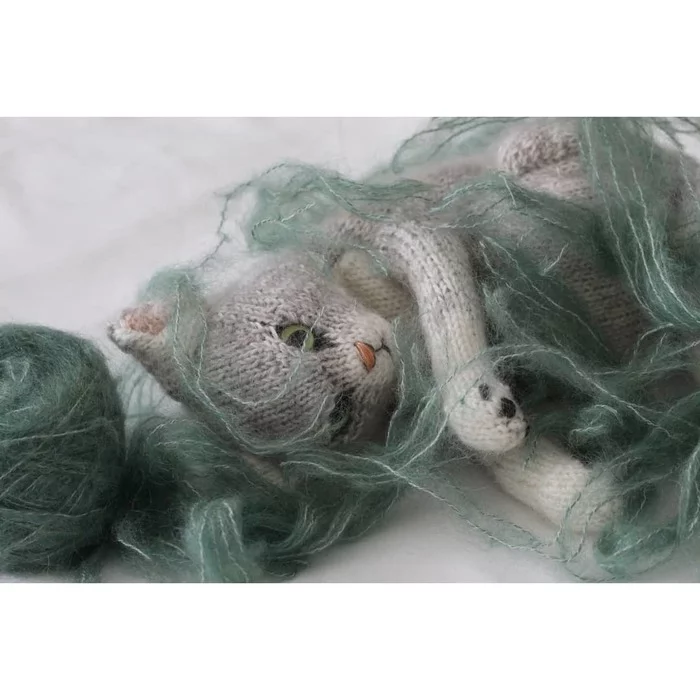 Warm cats - cat, Knitting, Knitting, Needlework, Knitted toys, Longpost, Needlework without process