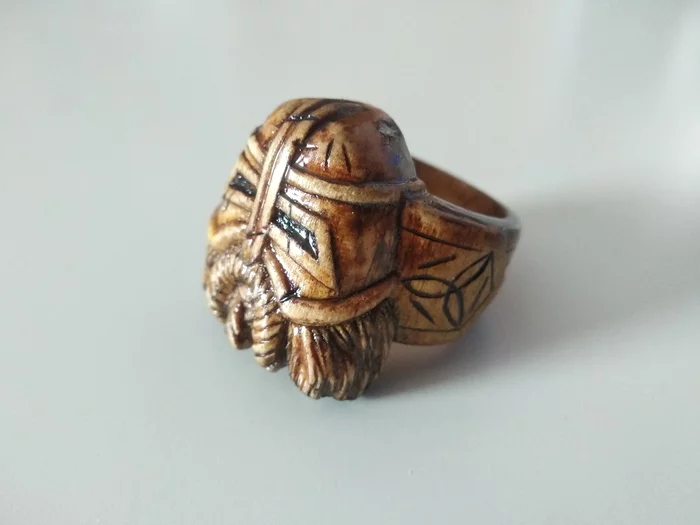 Ring Spirit of the North - My, Woodworking, Ring made of wood, Ring, With your own hands, Longpost, Needlework without process