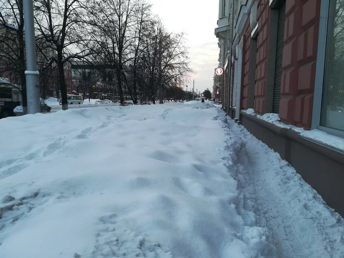 Post #8027828 - My, Snowfall, Sidewalk, Utility services
