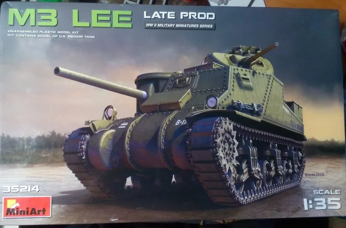M3 Lee Late prod. - My, Stand modeling, Modeling, Prefabricated model, Tanks, Needlework with process, Assembly, Airbrushing, With your own hands, , Hobby, Technics, The Second World War, Longpost