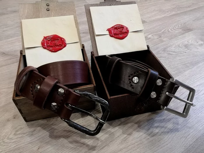 Someone was lucky with a gift on February 23 - My, February 23 - Defender of the Fatherland Day, Belt, Style, Fashion, Holidays, Presents, Handmade, Longpost, Leather products, Needlework without process, Leather