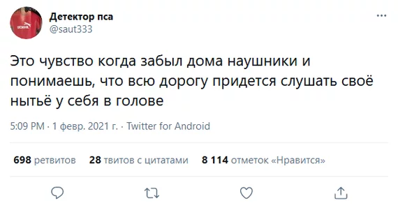 Nagging - Twitter, Screenshot, Picture with text, Headphones, Нытье, Thoughts, Humor