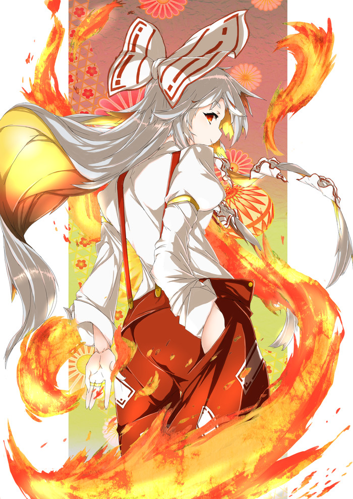 Fujiwara no Mokou Touhou, Fujiwara no Mokou, Anime Art, 