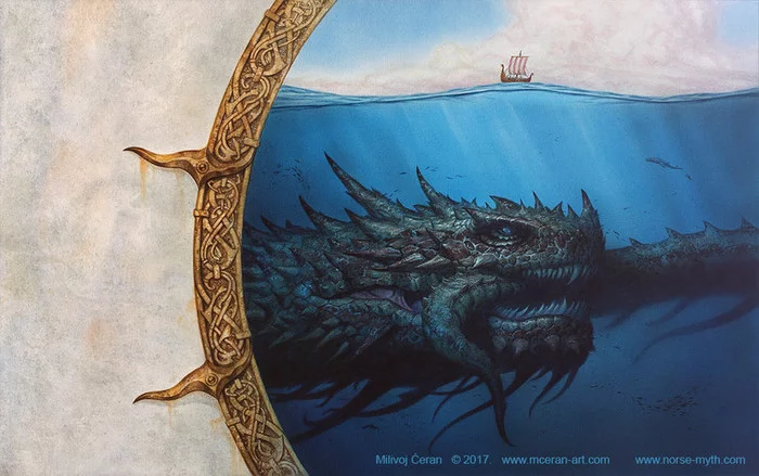 Jormungandr - Jormungand, Scandinavian mythology, Art