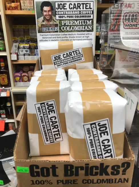 Colombian coffee - Coffee, Package, Colombia, Smuggling, Cocaine, Humor