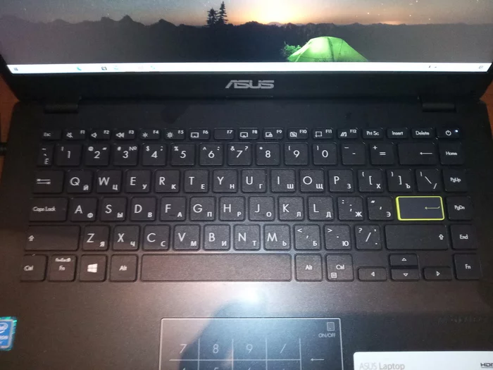 Asus burn in HELL - My, Notebook, Keyboard, Asus, Burn in hell, On-off button, Inconvenience