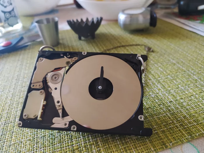 Wall clock made from clocks and hdd - My, With your own hands, Rukozhop, IT