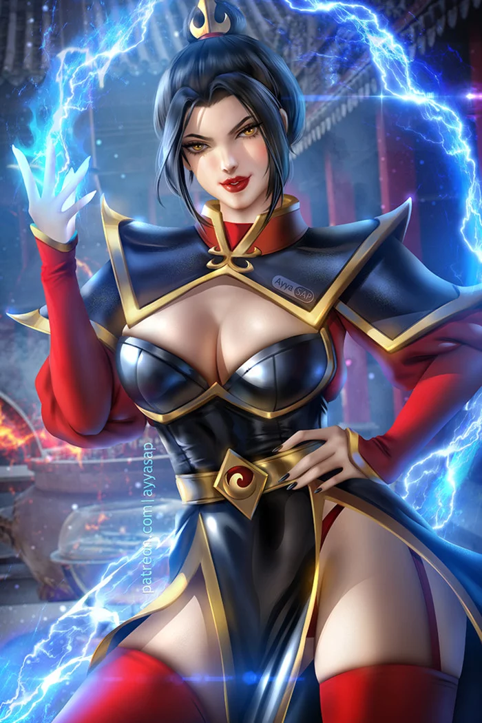 Azula - NSFW, Арт, Рисунок, Аватар, Аватар: Легенда об Аанге, Азула, Девушки, Эротика, Рисованная эротика, Нижнее белье, Чулки, Купальник, Бикини, Сиськи, Голые, Волосы на лобке, AyyaSAP, Длиннопост