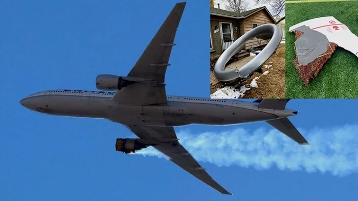 In the United States called the possible cause of the emergency with Boeing in Colorado - USA, Colorado, Denver, Airplane, Incident, Combustion, Engine, Boeing 777, , Fatigue of metal, News