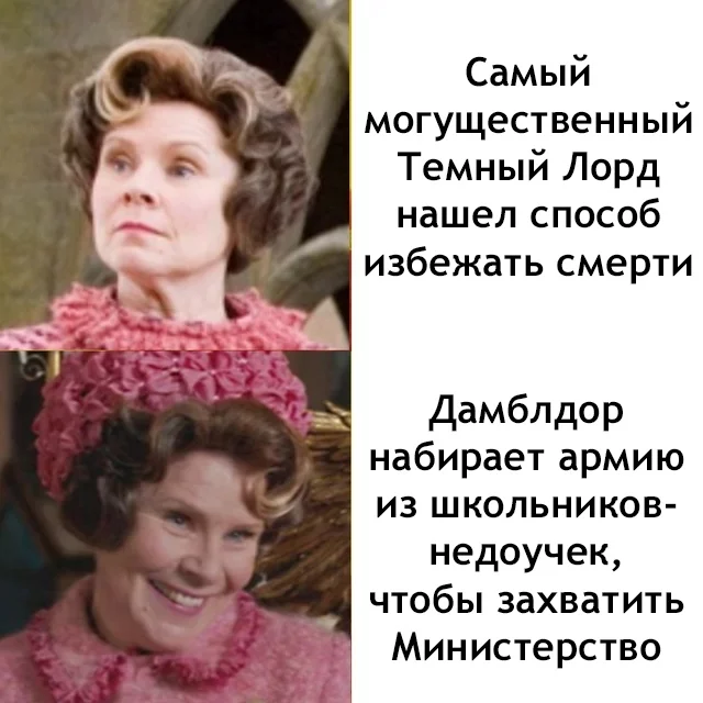 Logic has long left the palaces of their minds - Harry Potter, Harry Potter and the Order of the Phoenix, Dolores Umbridge, Voldemort, Albus Dumbledore, Ministry of Magic, Translated by myself, Picture with text