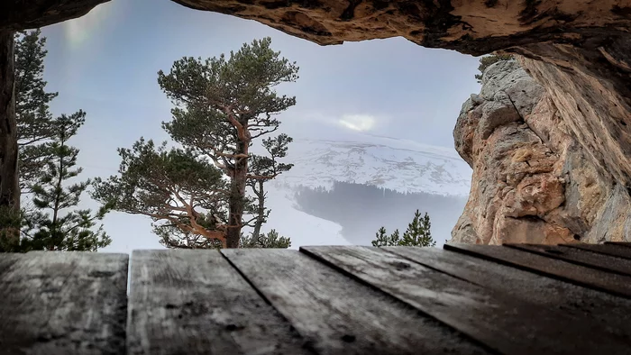 Lago-Naki plateau. Grotto Beautiful - My, Republic of Adygea, Lago-Naki plateau, The mountains, Winter