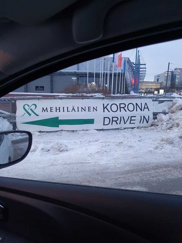 Тест на коронавирус не выходя из машины