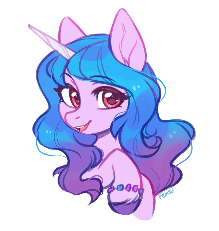 Izzy - My little pony, PonyArt, MLP g5, Izzy Moonbow, Fensu-San, Reterica, Vanillaghosties, Cloudyglow, Longpost