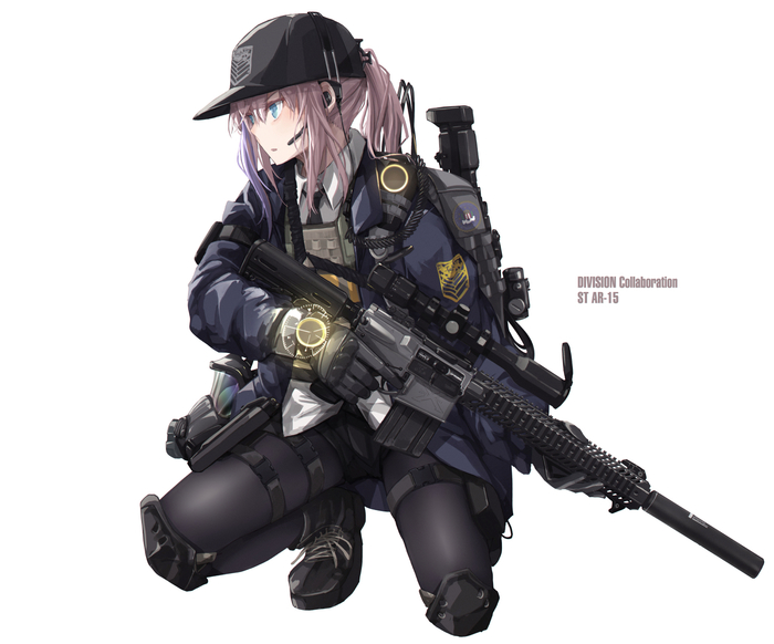 ST AR-15 GFL , Anime Art, Girls Frontline, Ar-15, Pixiv