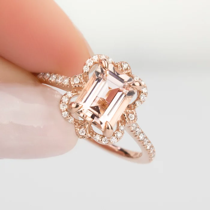 Incredibly soft, beautiful morganite - My, Minerals, Decoration, Gems, Color, Spinel, Sapphire, Diamonds, Jewelry, , Jewelry, Jewelcrafting, The photo, Tenderness, Beautiful, Ring, Pendant, Suspension, Longpost