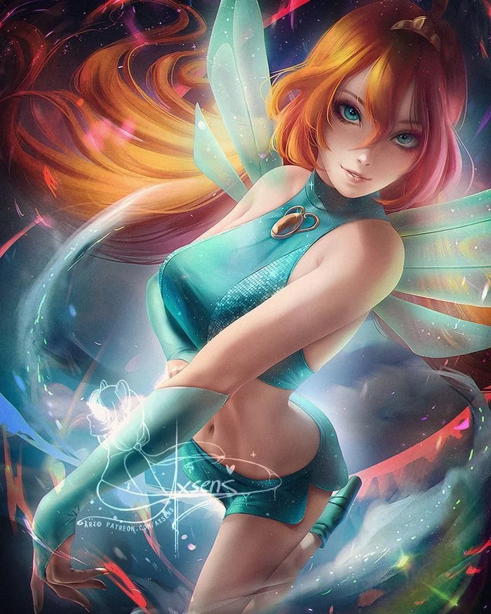 Bloom - Drawing, Winx, Bloom, Axsens, Art