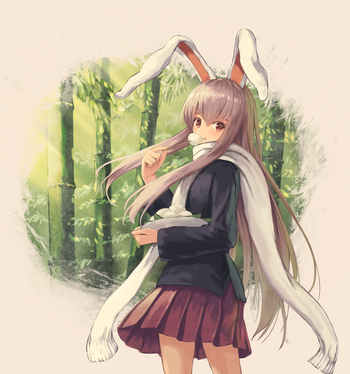  Touhou, Reisen Udongein Inaba, Animal Ears, Anime Art, , , , Mochi