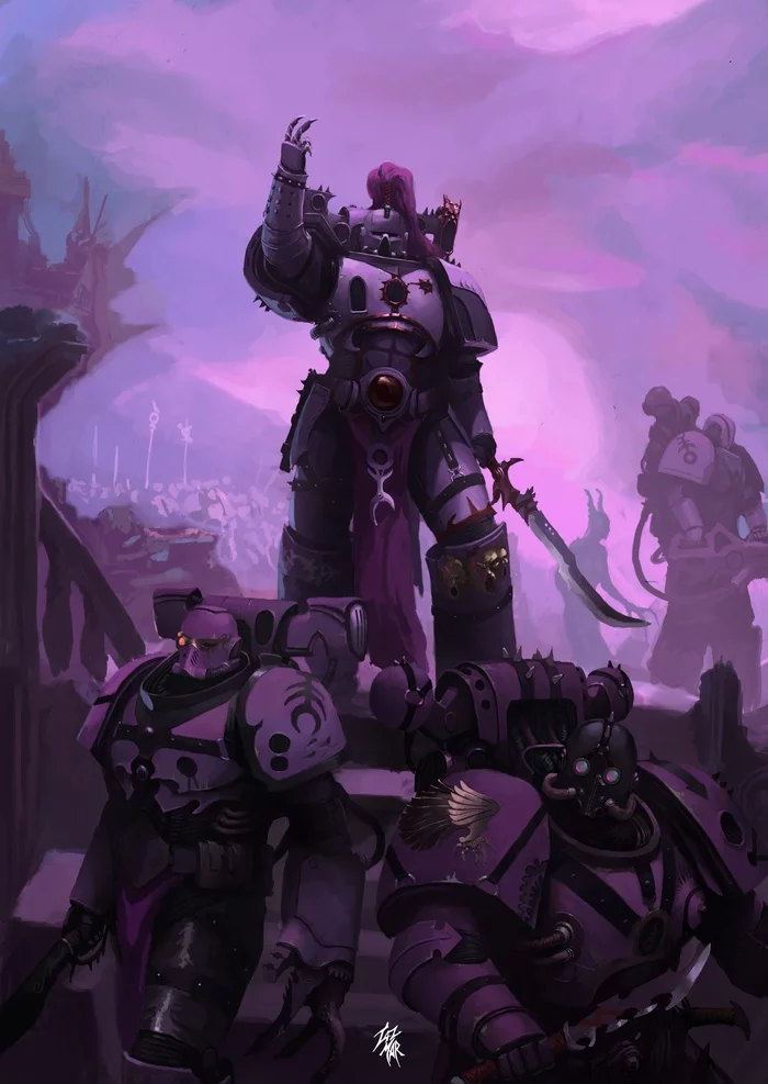 Emperor's Children - Warhammer 40k, Adeptus Astartes, Chaos space marines, Slaanesh, Wh Art