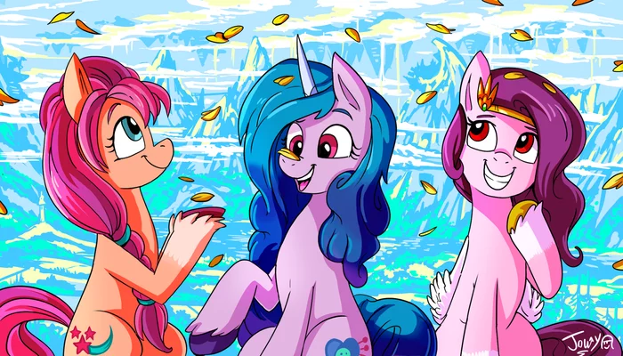 New blossoms - My little pony, MLP g5, Sunny starscout, Izzy Moonbow, Jowybean